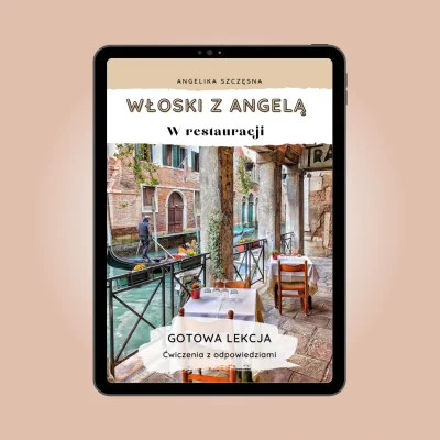 W restauracji - gotowa lekcja włoskiego